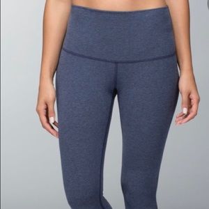 Lululemon Wunder Under Crop Cotton Raw Hem